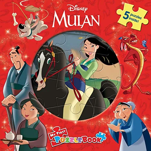 Interactive Books for group laughter-Phidal Disney Mulan My First Puzzle Book - English