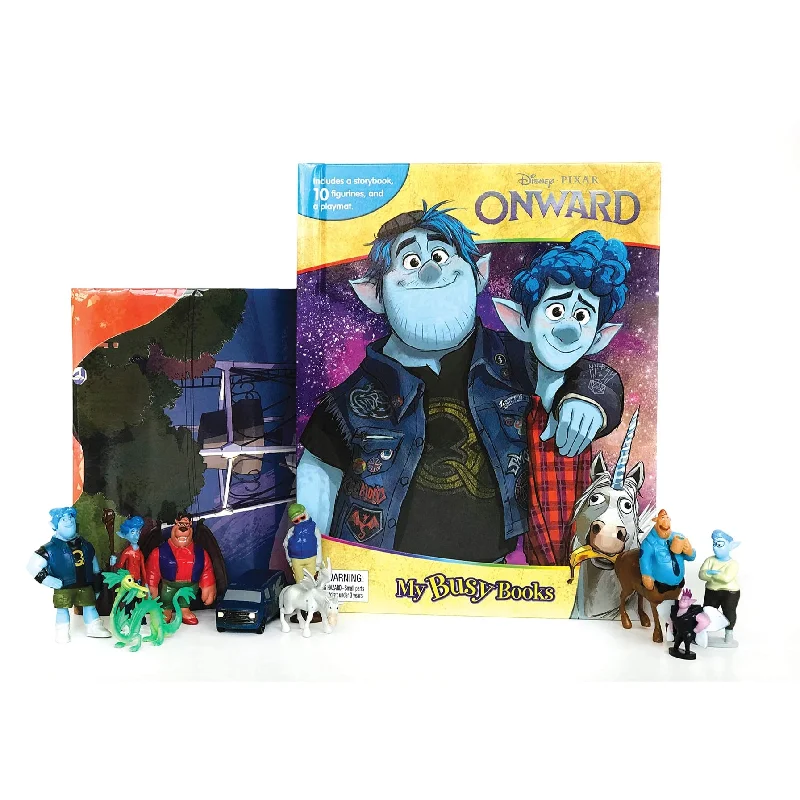 Interactive Books for party favors-Phidal Disney Pixar Onward My Busy Books - English