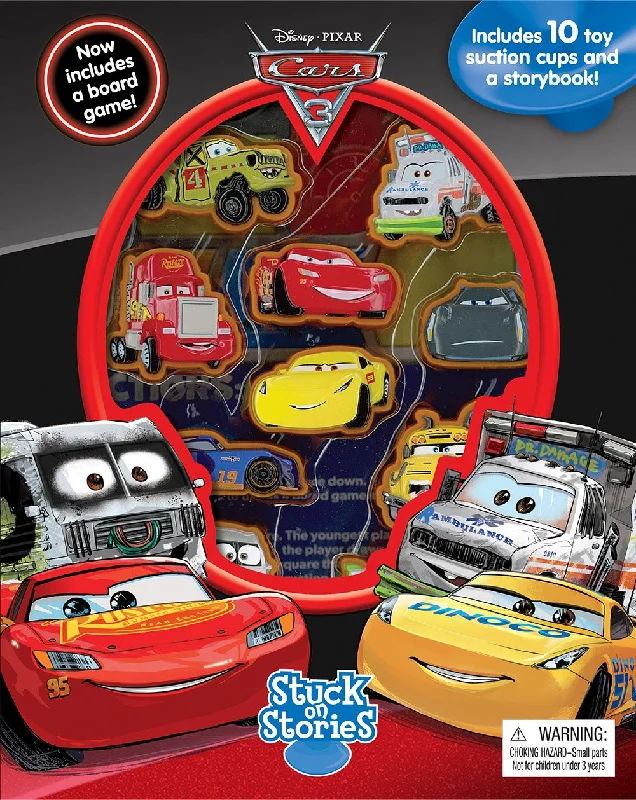 Interactive Books for mammal play-Phidal Disney Pixar's Cars 3 Activity Book Stuck on Stories - Multicolour