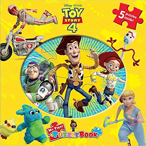 Interactive Books for preschool crafts-Phidal Disney Pixar Toy Story 4 My First Puzzle Book - English