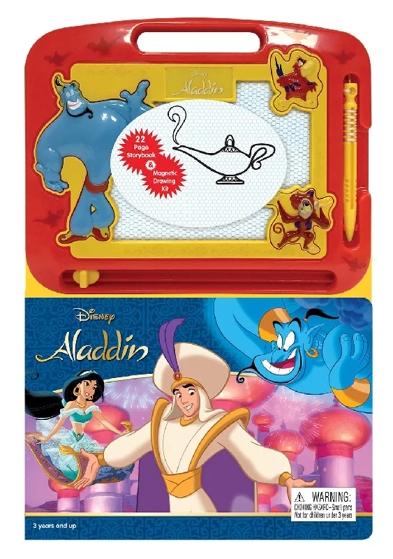 Interactive Books for tree tales-Phidal Disney's Aladdin Activity Book Learning Series - Multicolour