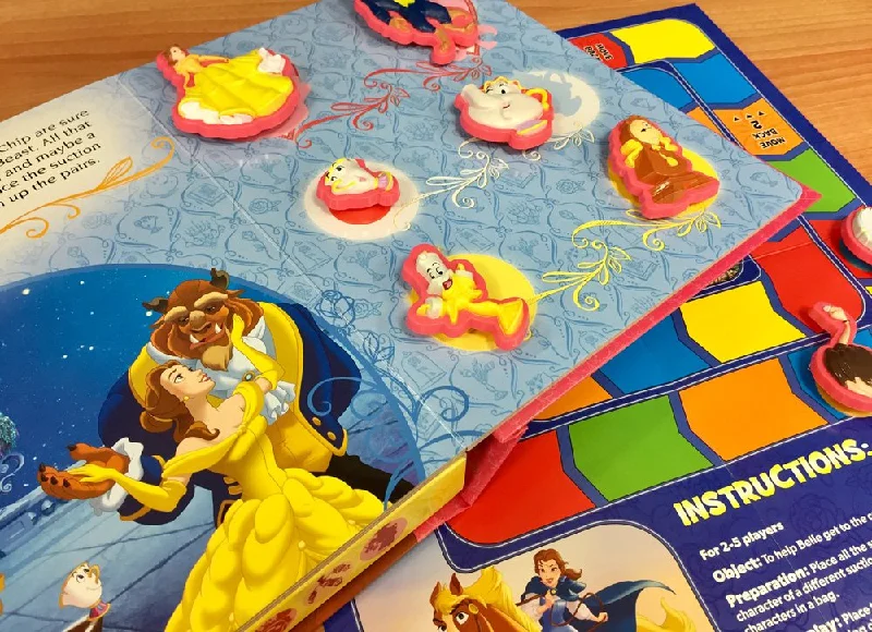 Interactive Books for animal friends-Phidal Disney's Beauty and the Beast Activity Book Stuck on Stories - Multicolour