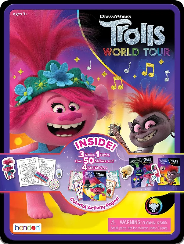 Interactive Books for quick reads-Phidal Dreamworks Trolls Sticker Book Treasuries - Multicolour