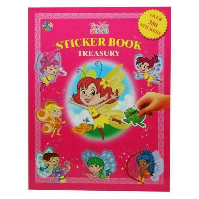 Interactive Books for winter adventures-Phidal Fairies Forever Sticker Book Treasury - English