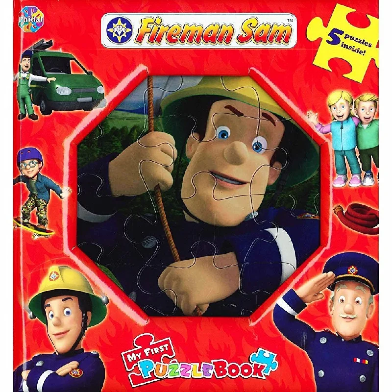 Interactive Books for winter adventures-Phidal Fireman Sam My First Puzzle Book - English