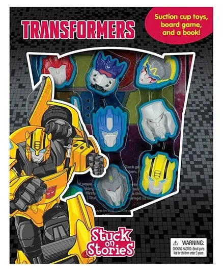 Interactive Books for student engagement-Phidal Hasbro's Transformers Activity Book Stuck on Stories - Multicolour