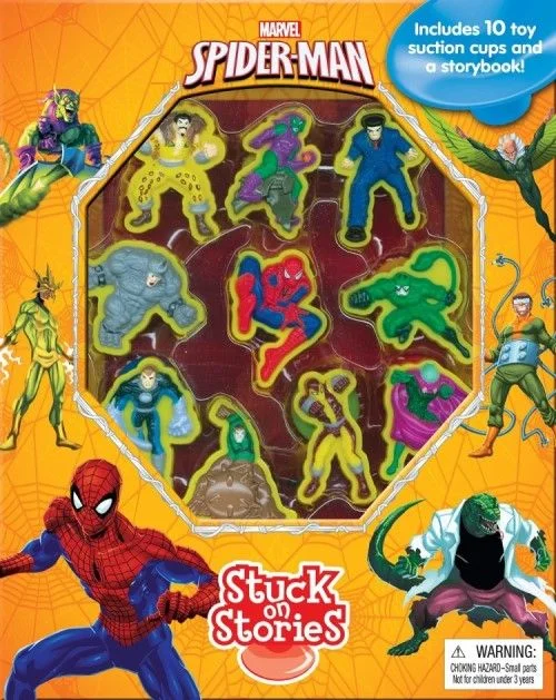 Interactive Books for college students-Phidal Marvel's Spider-Man Activity Book Stuck on Stories - Multicolour