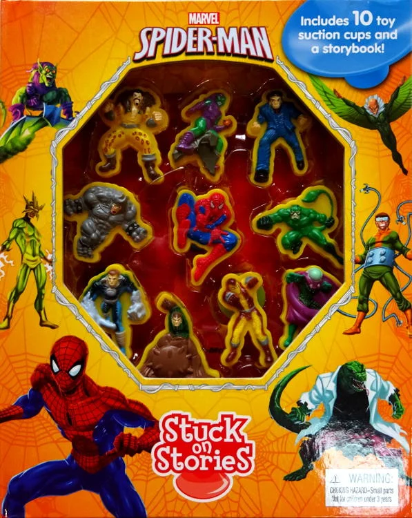 Interactive Books for nature fun-Phidal Marvel's Spider-Man Activity Book Stuck on Stories - Multicolour