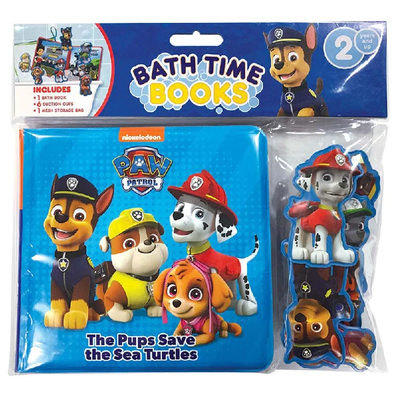 Interactive Books for outdoor reading-Phidal Nick Paw Patrol Bath Time Water Proof Book - English