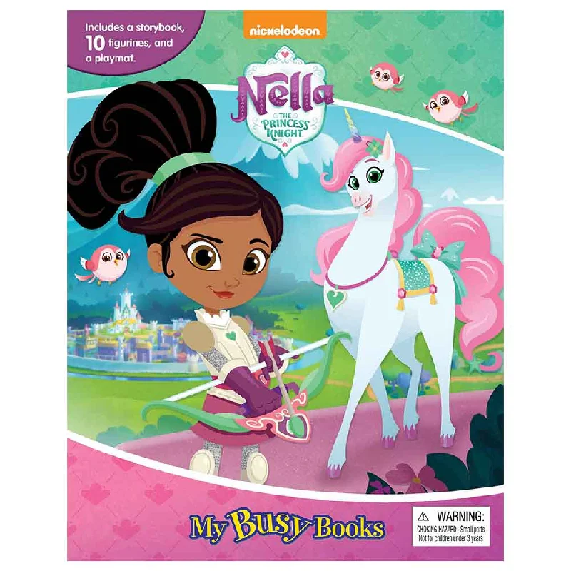 Interactive Books for winter tales-Phidal Nickelodeon's Nella the Princess Knight Activity Book Learning Series - Multicolour