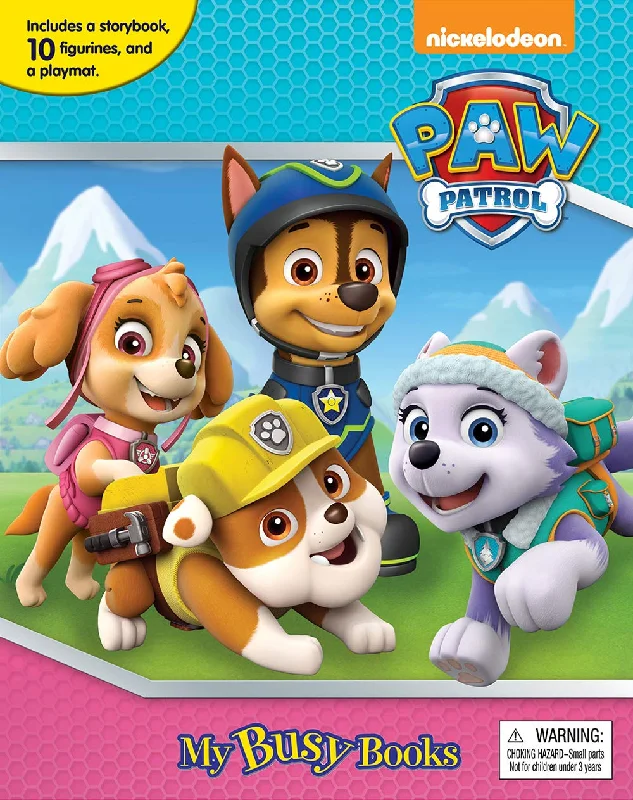 Interactive Books for teacher tools-Phidal Spin Master Nickelodeon Paw Patrol Girls Edition My Busy Books - English