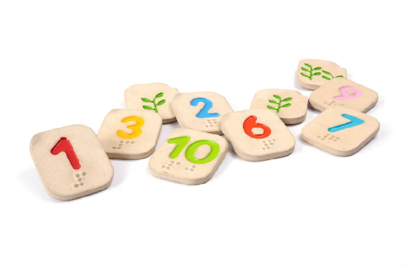 Digital Plaything for student engagement-Plan Toys Braille Numbers 1-10