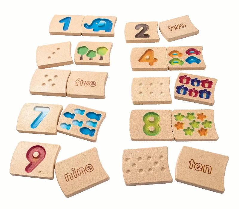 Digital Plaything for college students-Plan Toys Planwood Numbers 1-10