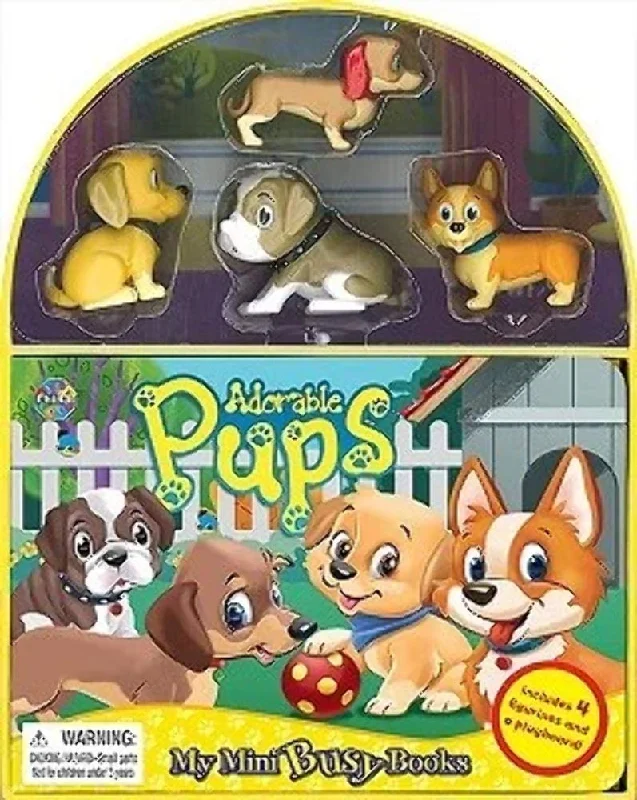 Interactive Books for memory boost-Puppies Mini Busy Books