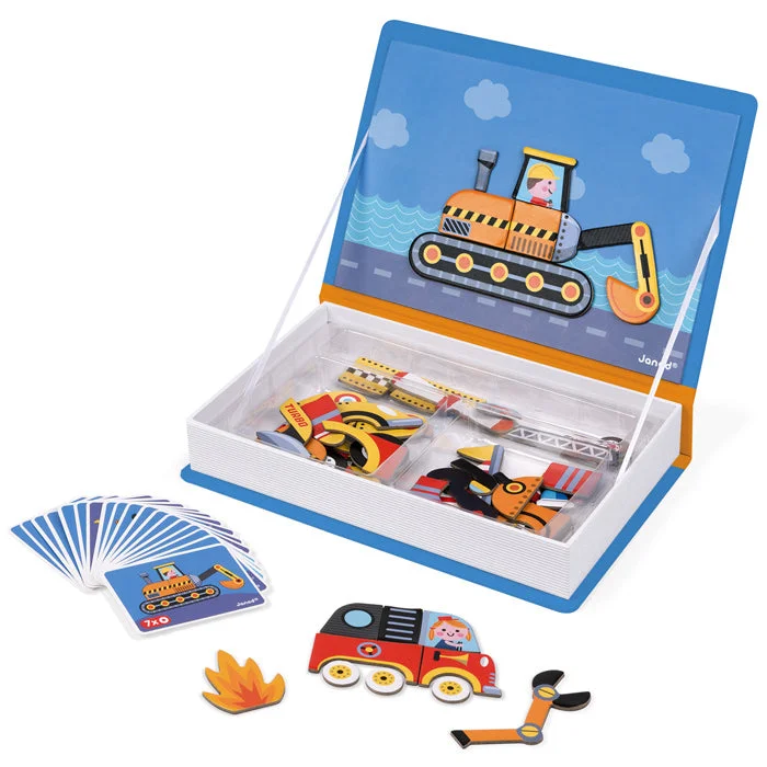 Interactive Books for adventure quests-Vehicles Magnetic Book Game