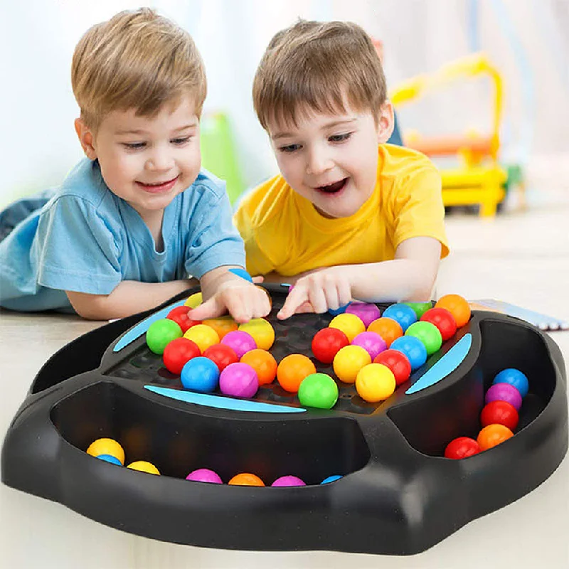 Interactive toys for early childhood development-Interactive Rainbow Ball Elimination Board Game Educational Kids Toys, TO0028