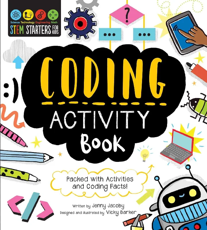 Interactive Books for relaxation reads-Stem Coding Activity Book