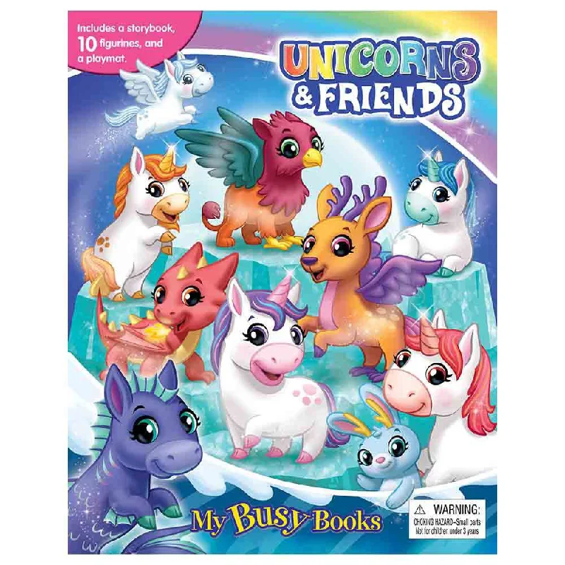 Interactive Books for summer reading-Unicorns My Busy Books - Multicolour