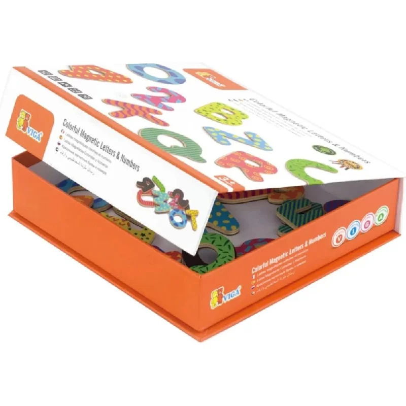 Digital Plaything for game rooms-Viga Magnetic Letters and numbers