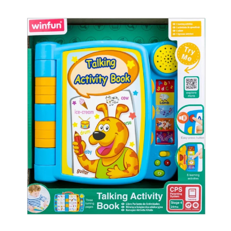 Interactive Books for winter tales-Winfun Talking Activity Book, Multi Color