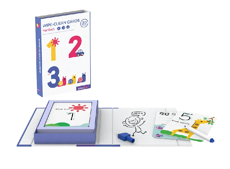 Digital Plaything for summer camps-Wipe clean Activity Set 123 Numbers