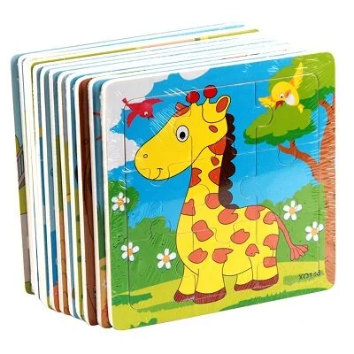 Wooden Puzzle for farm fun-Wooden Children's Animal Jigsaw Puzzles