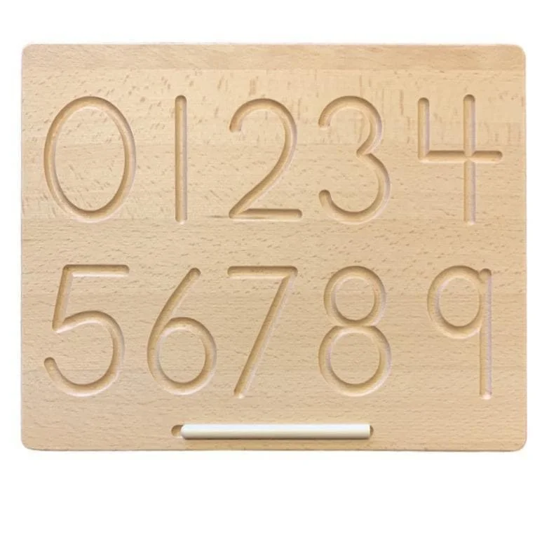 Digital Plaything for teacher aids-Wooden Number Tracing Board