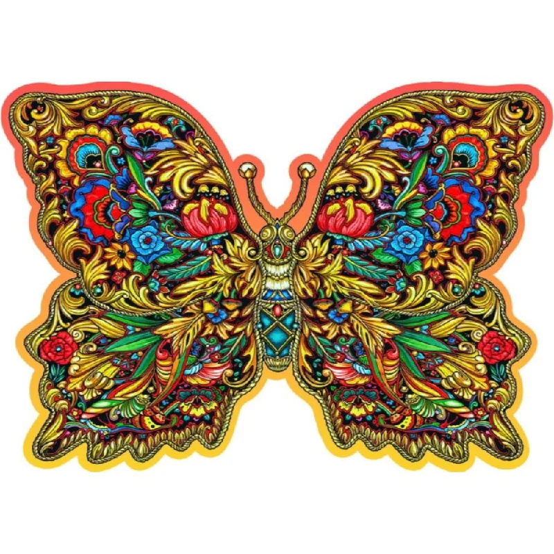 Wooden Puzzle for green jungles-Wooden royal wings jigsaw puzzle