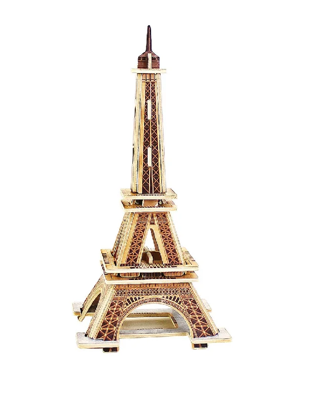 Wooden Puzzle for class fun-3D Wooden Puzzle: Eiffel Tower