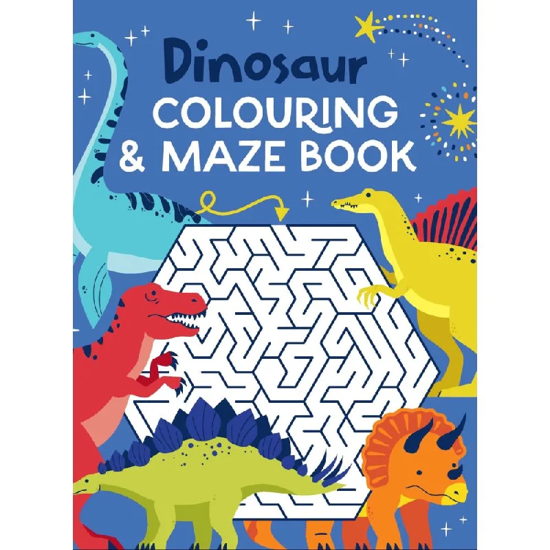 Interactive Books for outdoor reading-Colouring & Maze Book - Dinosaurs