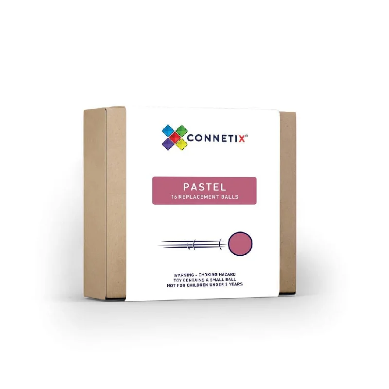 Heavy-duty magnetic sheet for industrial use-Connetix - 16 Piece Pastel Replacement Ball Pack