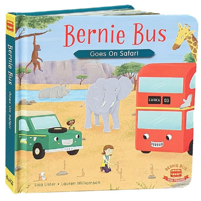 Interactive Books for farm life-Indigo Jamm Bernie Bus Goes On Safari- Book