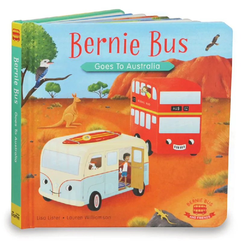 Interactive Books for desert scenes-Indigo Jamm Bernie Bus Goes to Australia- Book