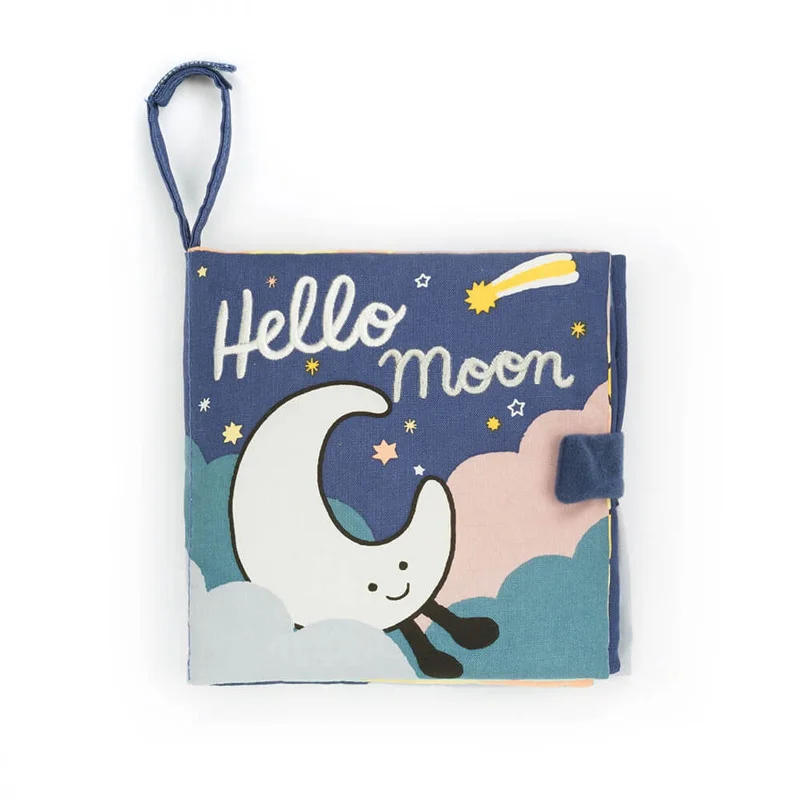 Interactive Books for flower gardens-Jellycat Hello Moon Fabric Book