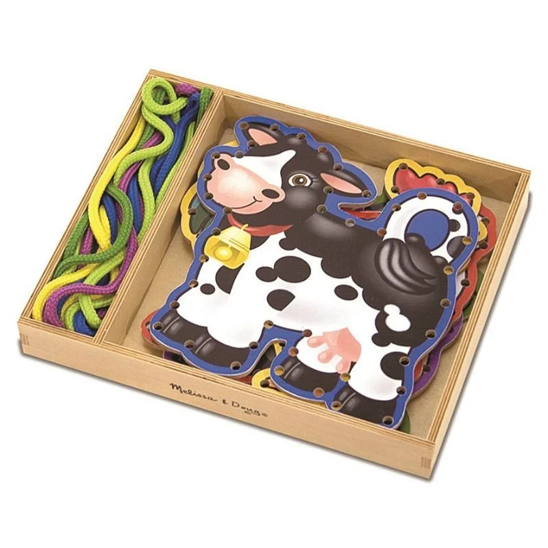 Wooden Puzzle for break joy-Lace & Trace Farm Animals