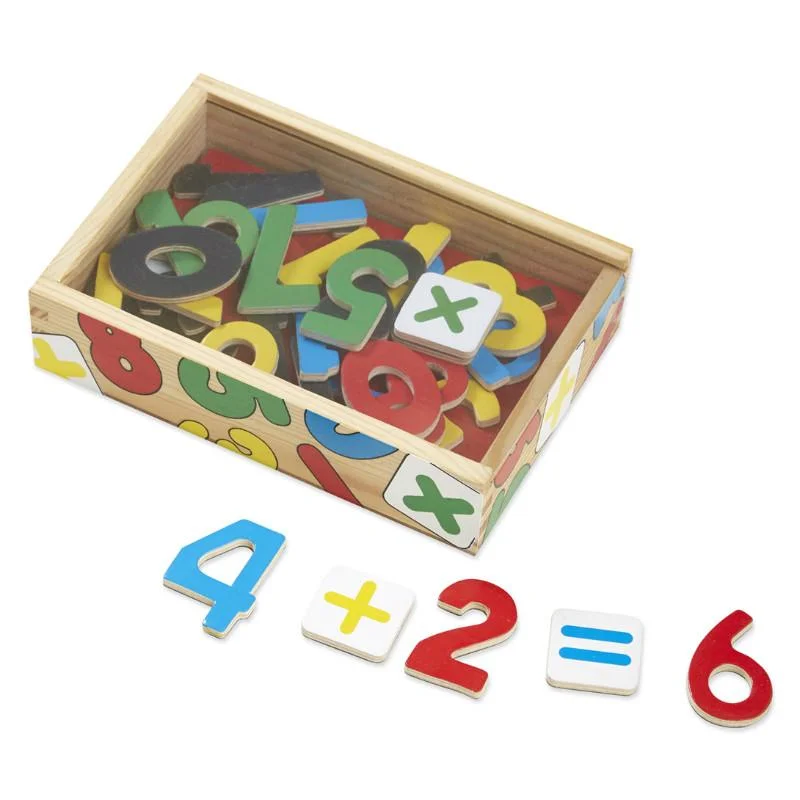 Digital Plaything for high school games-Magnetic Wooden Numbers Box of 37