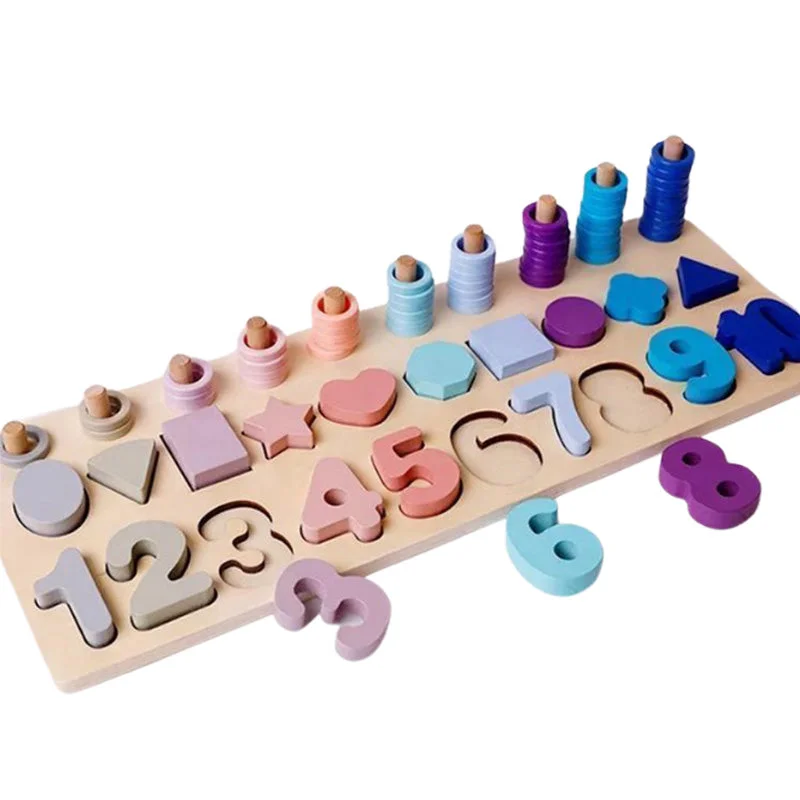 Digital Plaything for preschool learning-Shape and Number Recognition Board