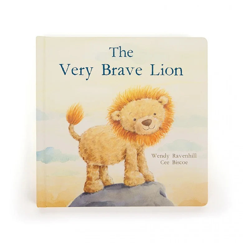 Interactive Books for jungle quests-Jellycat The Very Brave Lion Book