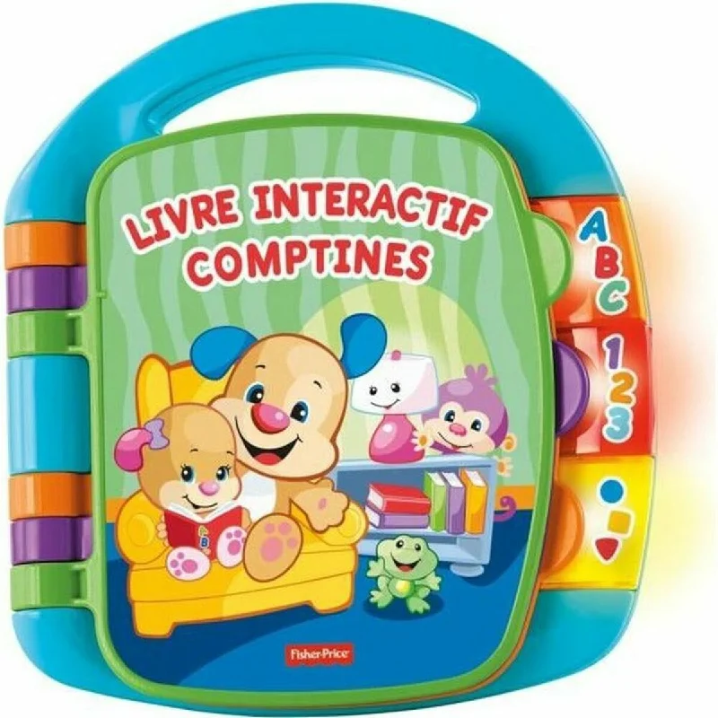 Interactive Books for math skills-Baby toy Fisher Price Interactive Book Nursery Rhymes Puppy (FR) Plastic