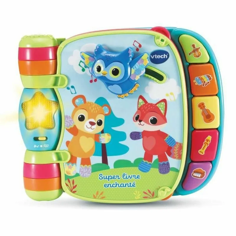 Interactive Books for playroom joy-Children's interactive book Vtech Baby Super Enchanted Book of Baby Kitties