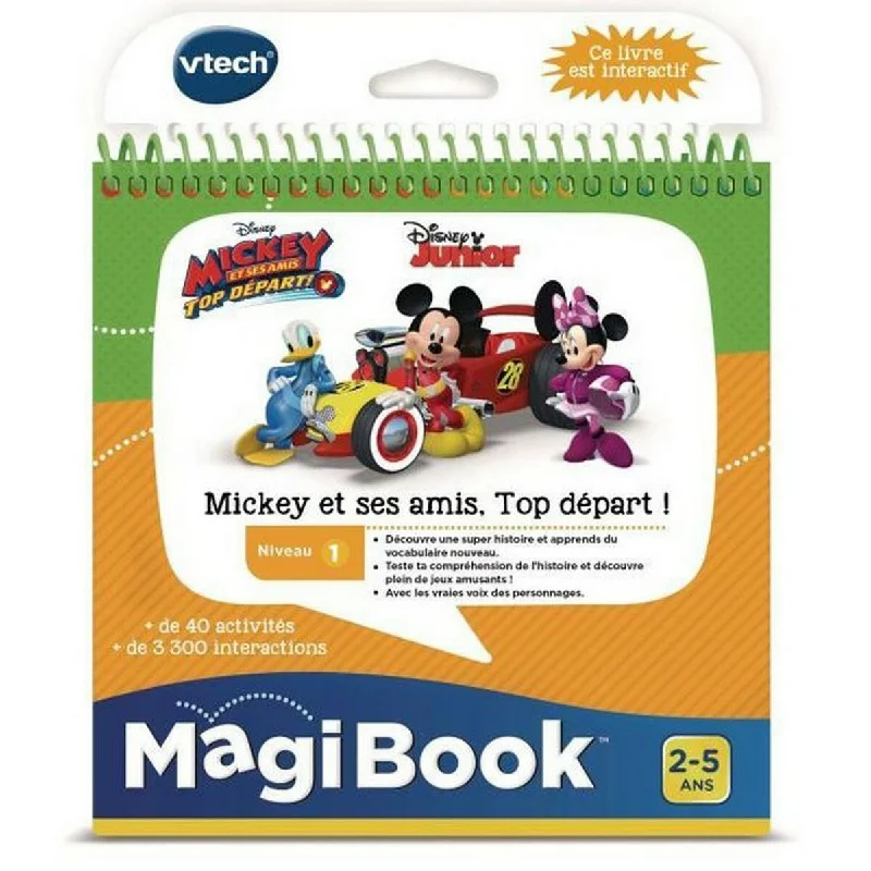 Interactive Books for fairy adventures-Children's interactive book Vtech MagiBook French Mickey Mouse