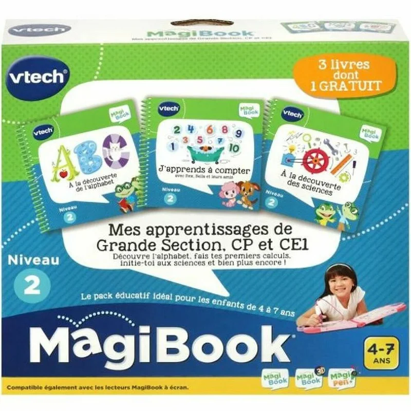 Interactive Books for animal stories-Children's interactive book Vtech My learning in Grande Section