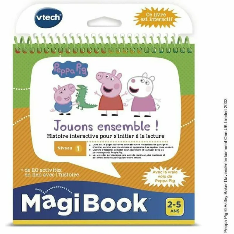 Interactive Books for digital screens-Children's interactive book Vtech Peppa Pig (FR)