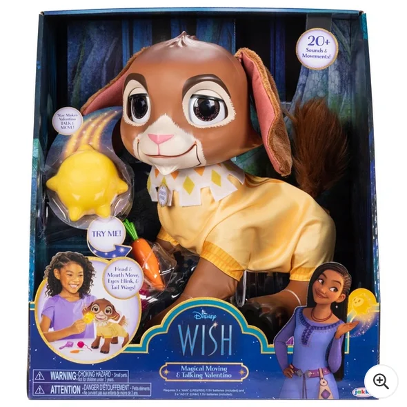 Interactive toys for quiet time play-Disney Wish Magical Moving and Talking Valentino Interactive Toy