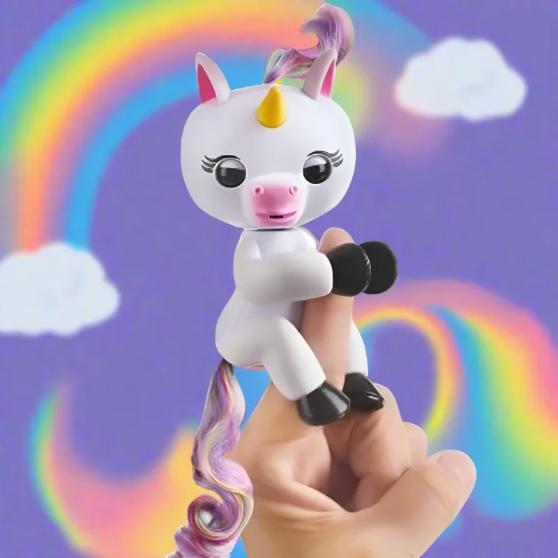 Interactive toys for creative building and construction-Interactive FingerFun Unicorn Toy