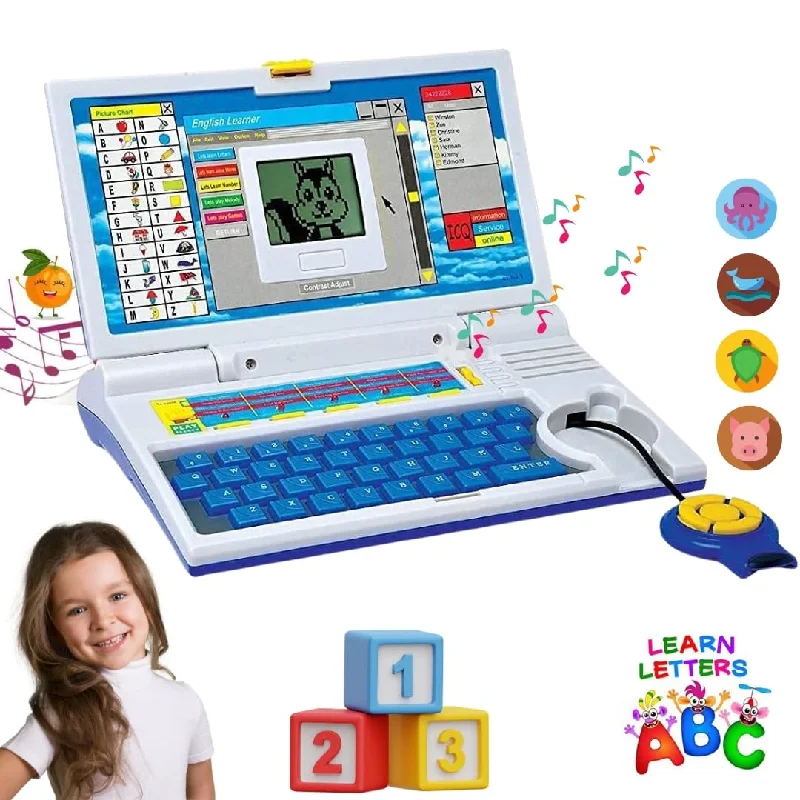 Interactive Books for morning reads-Fun Gameing Laptop Notebook Computer for Kid's