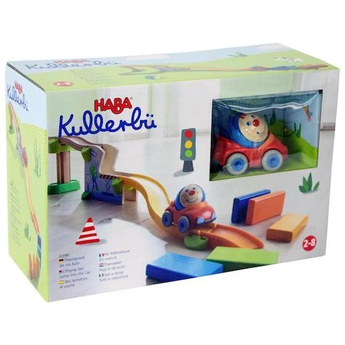 Digital Plaything for multiplayer fun-Haba Kullerbu Car Dominoes