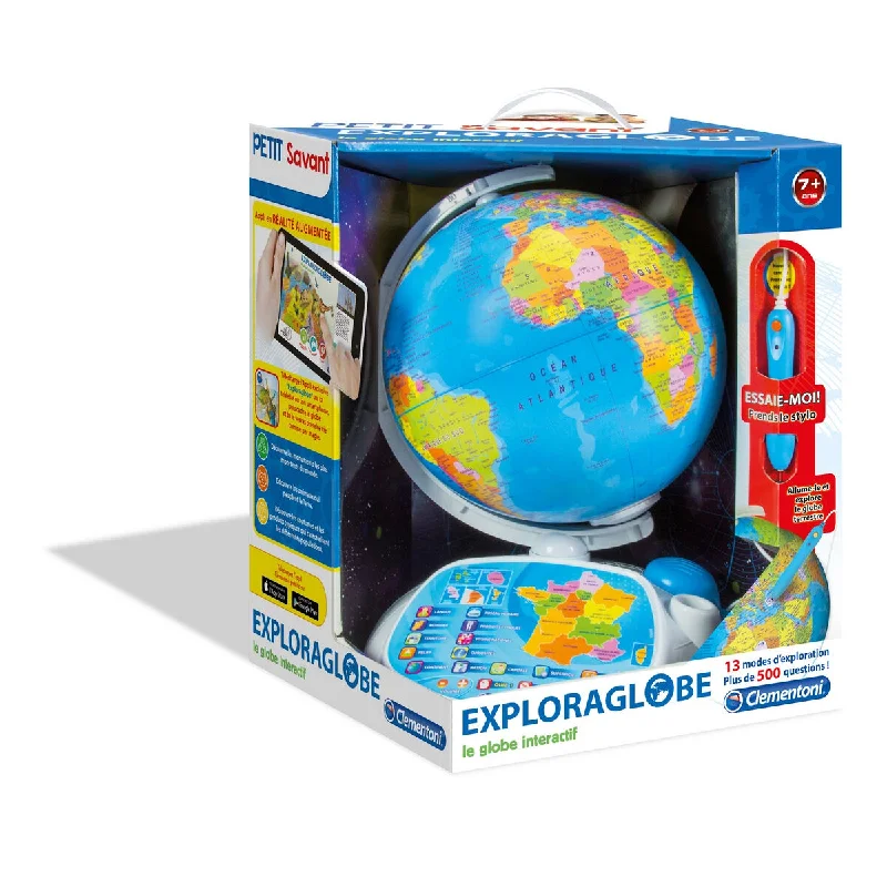 Interactive pets toys for kids-Interactive Earth Globe Clementoni Plastic FR