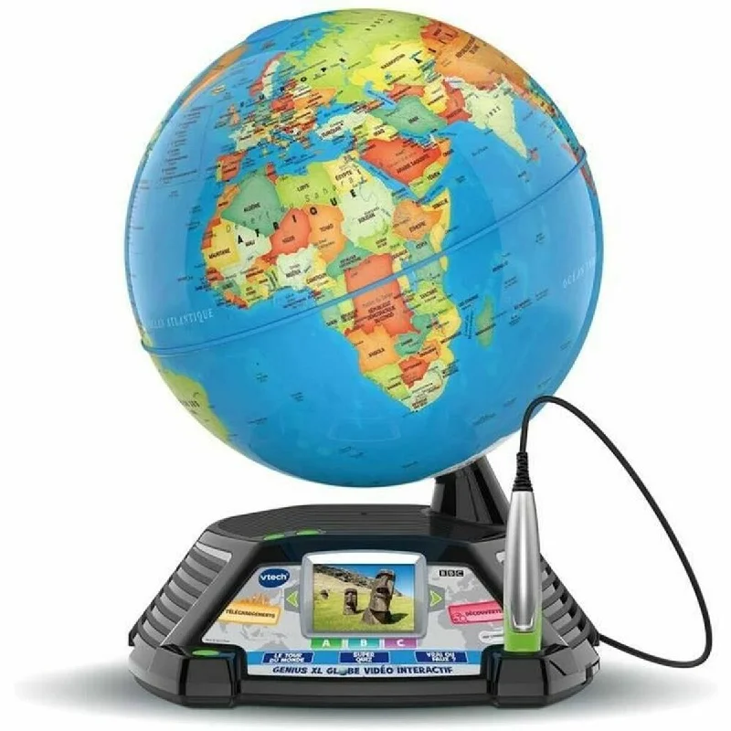 Interactive toys for developing math skills-Interactive Earth Globe Vtech Genius XL Multicolour