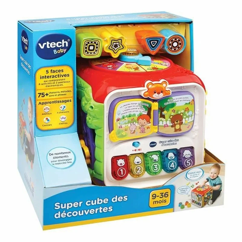 Musical interactive toys for toddlers-Interactive Toy for Babies Vtech Baby Super Cube of the Discoveries